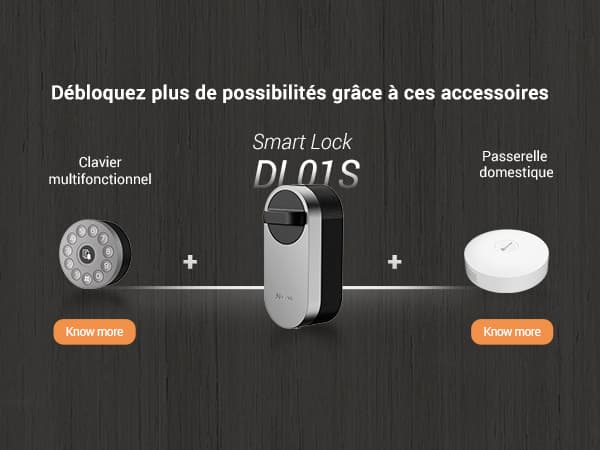 Serrure connectée Ezviz DL01S empreinte + code